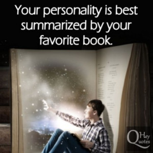 Quote about books reader's personality imagination and life