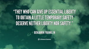 Benjamin Franklin Quotes Freedom