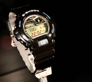 ... Shock. The printing on the band is a sort of pixelated snakeskin