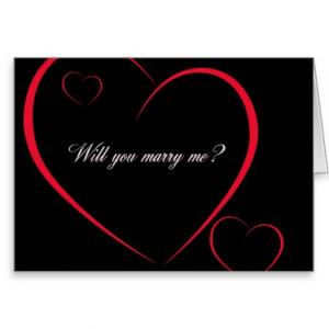 Will You Marry Me? Card