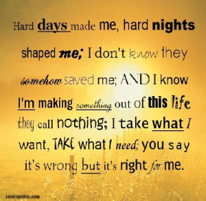 Quotes About Hard Life Hard days life quotes quotes