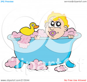 Bubble Bath With Rubber Ducky