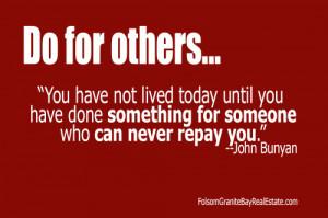 Quote - Do for others by John Bunyan