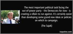 The most important political task facing the out-of-power party - the ...