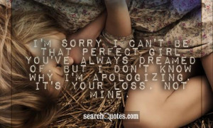 ... of. But I don't know why I'm apologizing. It's your loss, not mine