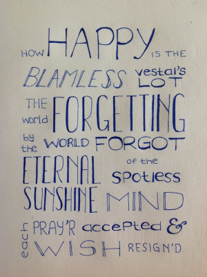 Eternal Sunshine Of The Spotless Mind Quote Alexander Pope Eternal ...