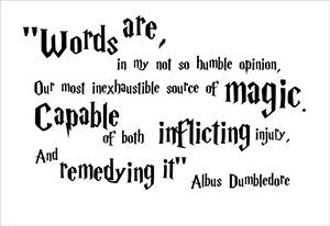 ... ARE** HARRY POTTER ALBUS DUMBLEDORE WALL QUOTE - STICKER DECAL GRAPHIC