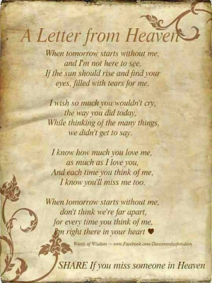 Memorial quotes, best, sayings, deep, heaven