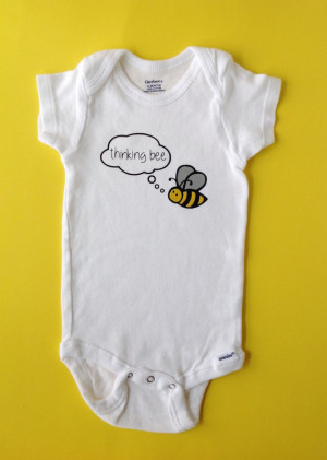 Bee Baby Clothes, Thinking Bee, Movie Quote/Reference, Funny Baby ...