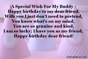 Special Wish For My Buddy