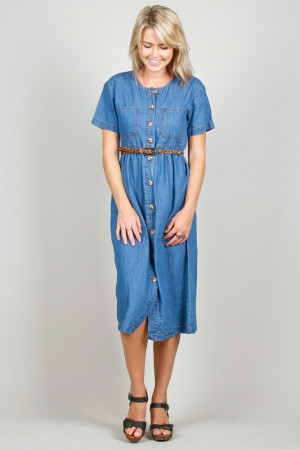 Denim Midi Dress