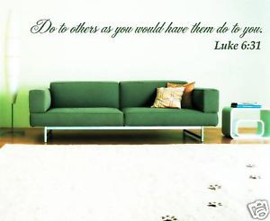 BIBLE-SCRIPTURE-quote-Wall-Decal-Luke-6-31-Sunday-School-Room-Wall-art