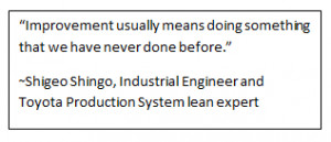 ... Shingo, Industrial Engineer and Toyota Production System lean expert
