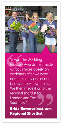 The Wedding Industry Awards nomination quote