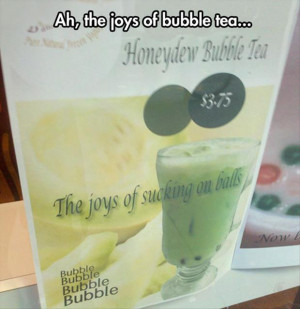 funny bubble tea