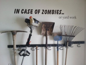 In Case Of Zombies Wall Decal by ScribblesonaWall, $29.99