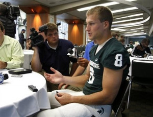 Spartans QB Cousins told by guard if he wants