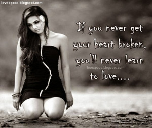 broken heart image with quotes