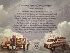 EMS or EMT Prayer Gift Personalized for Birthday Christmas Thank You ...