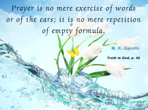 Mahatma Gandhi Quotes on Prayer