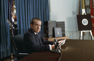 President Nixon, with edited transcripts of Nixon White House Tape ...