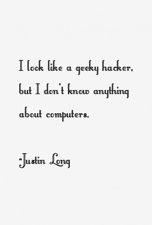 Return To All Justin Long Quotes