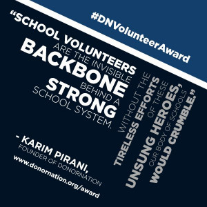 know a school #volunteer who goes above and beyond the call of duty ...