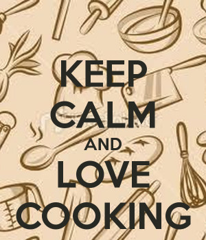 keep calm and love cooking