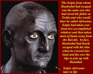 Scipio Africanus the White European who destoyed Carthage..