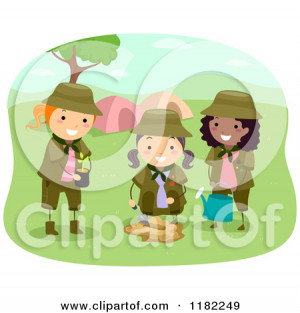Royalty Free Girlscout Clipart Illustrations Vector Graphics