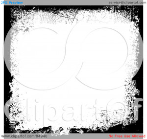 Royalty-Free (RF) Clipart Illustration of a Grungy Emo Black And White ...