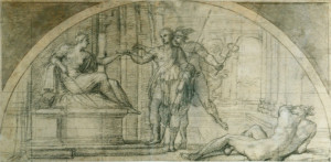 Mercury protecting Ulysses from the charms of Circe.