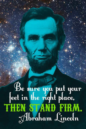 Honest Abe Celestial Art Print- Be Sure You Put Your Feet in the Right ...