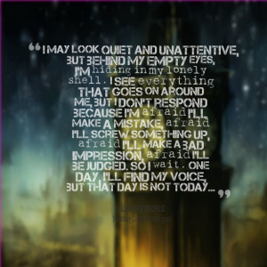Quotes Picture: i may look quiet and unattentive, but behind my empty ...