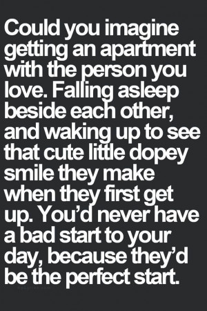 Waking up next to you