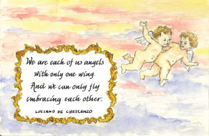 quotes about angels. Angels with One Wing