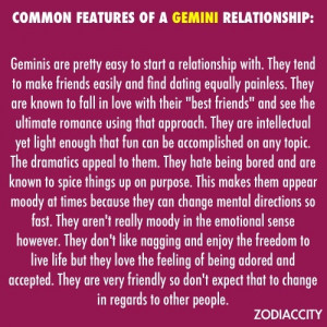 Features of a Gemini Relationship: True Gemini, Gemini Truths, Gemini ...