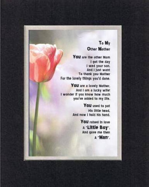 Touching and Heartfelt Poem for Mothers - To My Other Mom (From ...