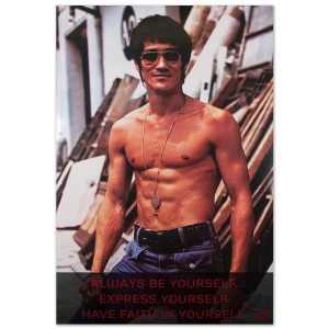 Bruce Lee Sunglasses w/ Quote Poster
