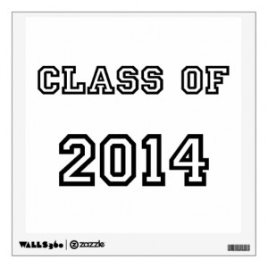 class_of_2014_customized_graduation_template_walldecal ...