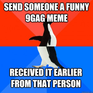 funny 9gag meme received it earlier from that person Socially Awesome ...
