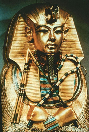 King Tut innermost coffinPharaoh, King Tut, Art, Masks, Gold, Black ...