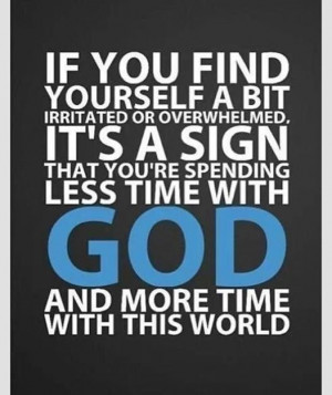 My top priority is to spend more time in God’s word. (My second is ...