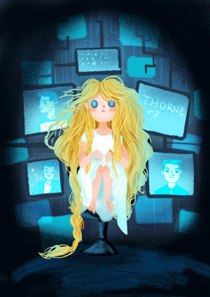 ... the third book of the Lunar Chronicles “Cress”, by Marissa Meyer