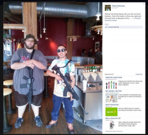 . It’s of two idiots who OC’d long guns into a Chipotle in Texas ...
