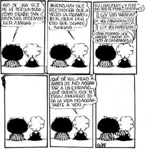 Seguimos con Mafalda. Sin comentarios