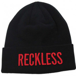 Young & Reckless Men's Talking Slogan Knit Beanie Skull Cap