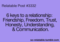 The key to a nurturing relationship...