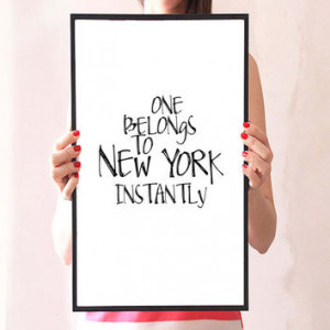 Inspirational quote,New york,New york poster,Motivational quote ...