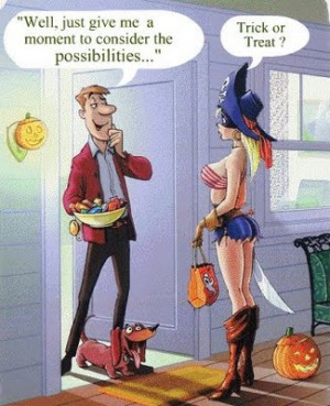 Trick or Treat Halloween Cartoon
